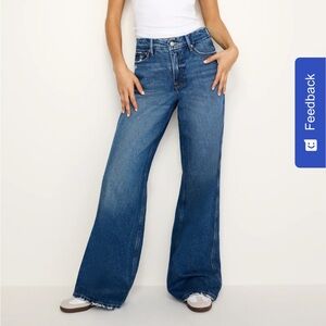 Good American Blue Flare Jeans